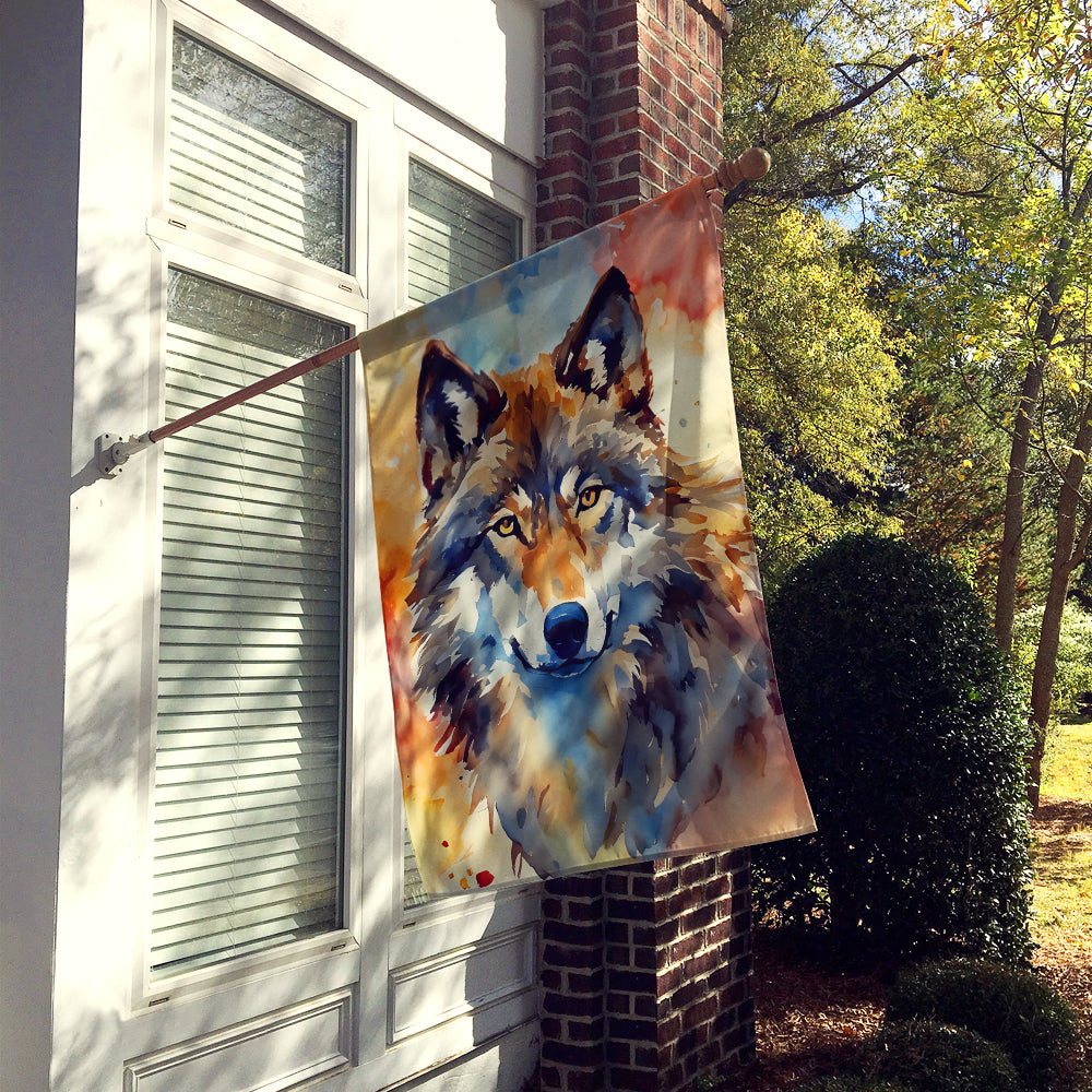 Buy this Wolves Wolf  House Flag