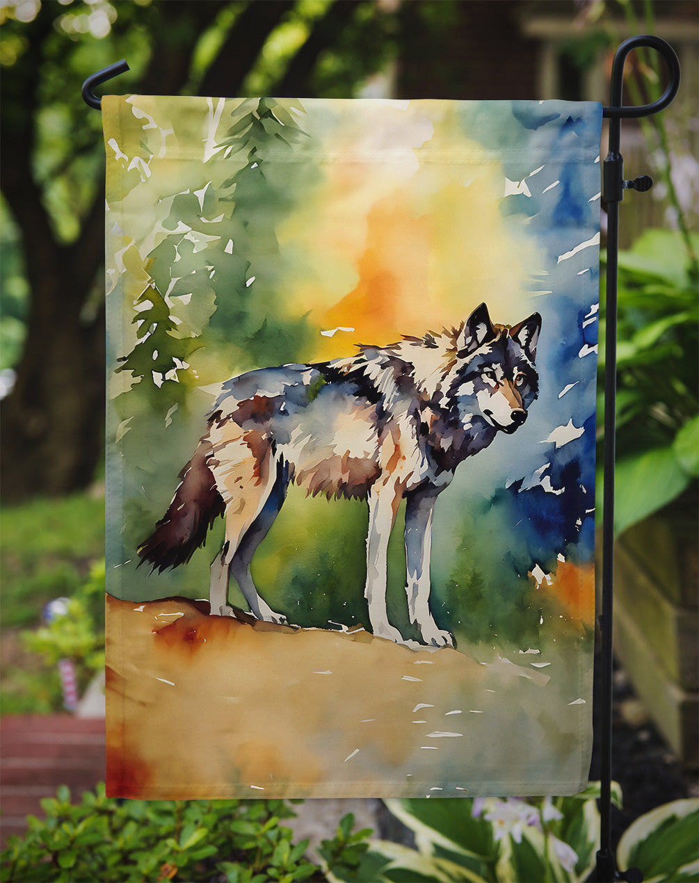 Wolves Wolf  Garden Flag