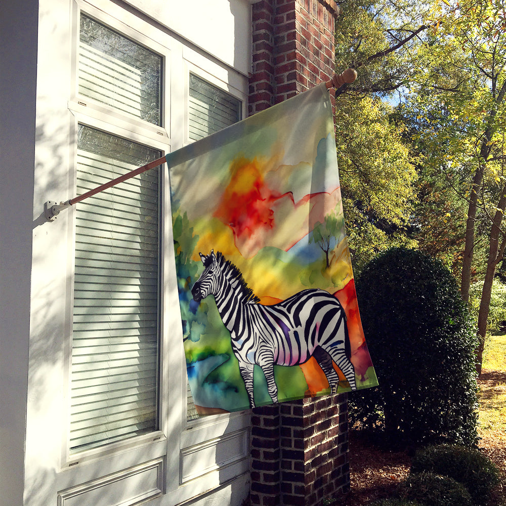 Caroline's Treasures Zebra House Flag