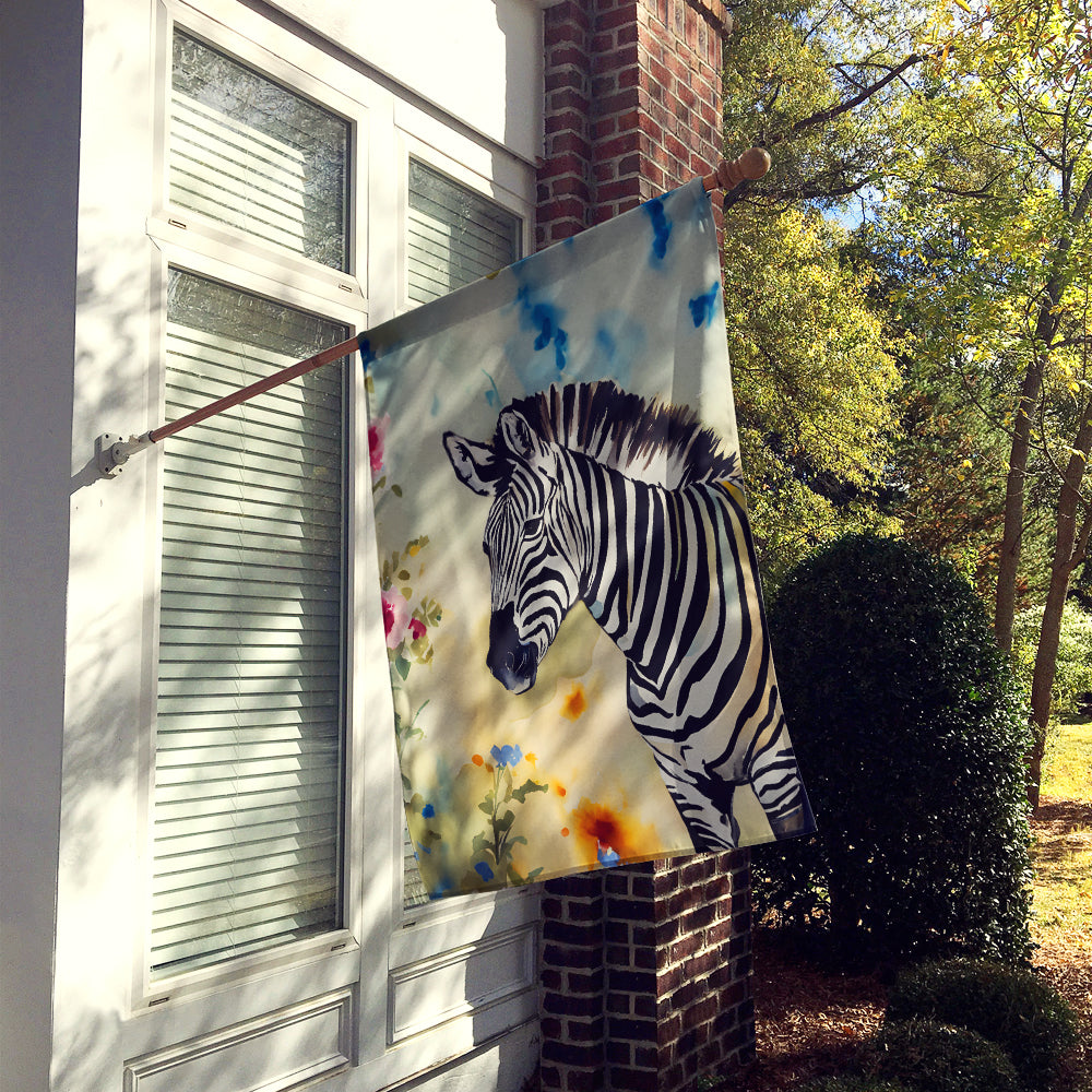 Caroline's Treasures Zebra House Flag