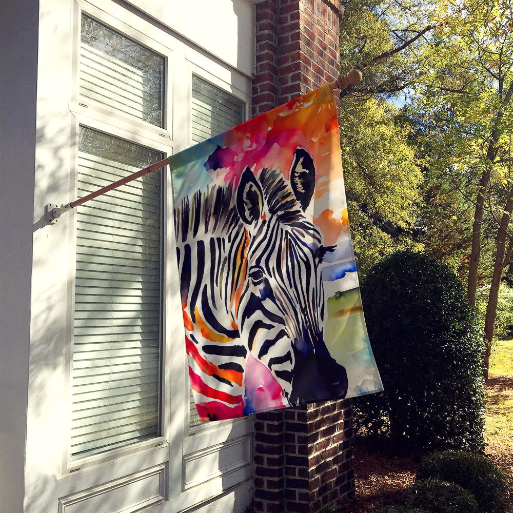 Caroline's Treasures Zebra House Flag