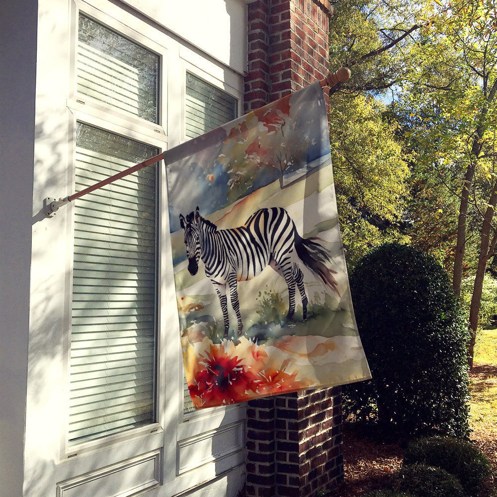 Caroline's Treasures Zebra House Flag