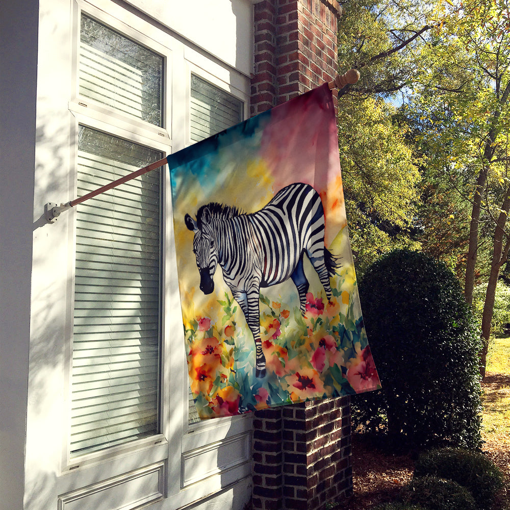 Caroline's Treasures Zebra House Flag
