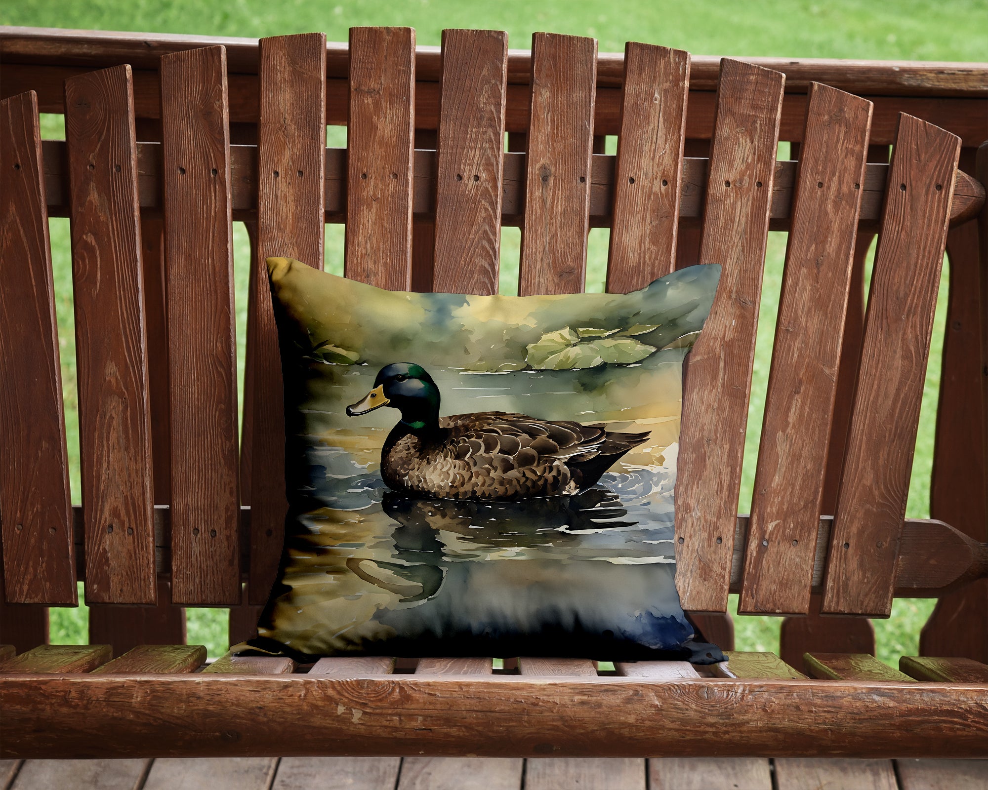 Buy this American Black Duck Throw Pillow