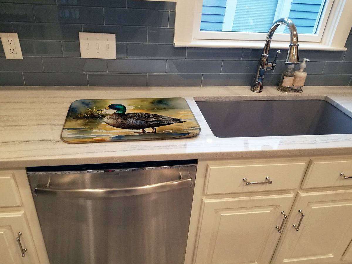 Caroline's Treasures American Black Duck Dish Drying Mat