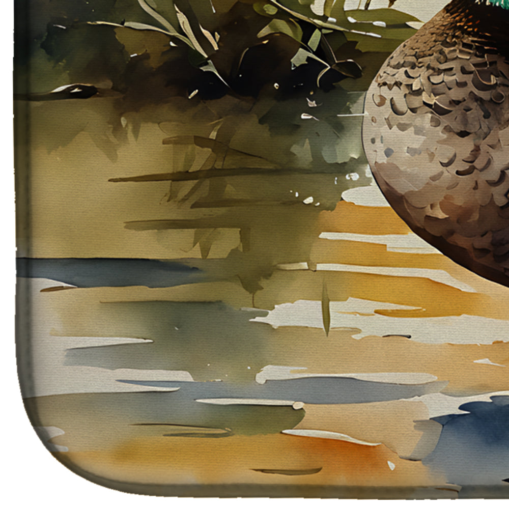 Caroline's Treasures American Black Duck Dish Drying Mat