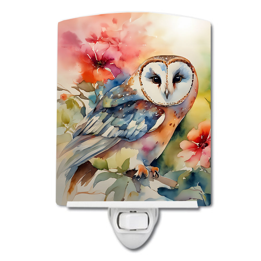 Buy this Barn Owl Ceramic Night Light