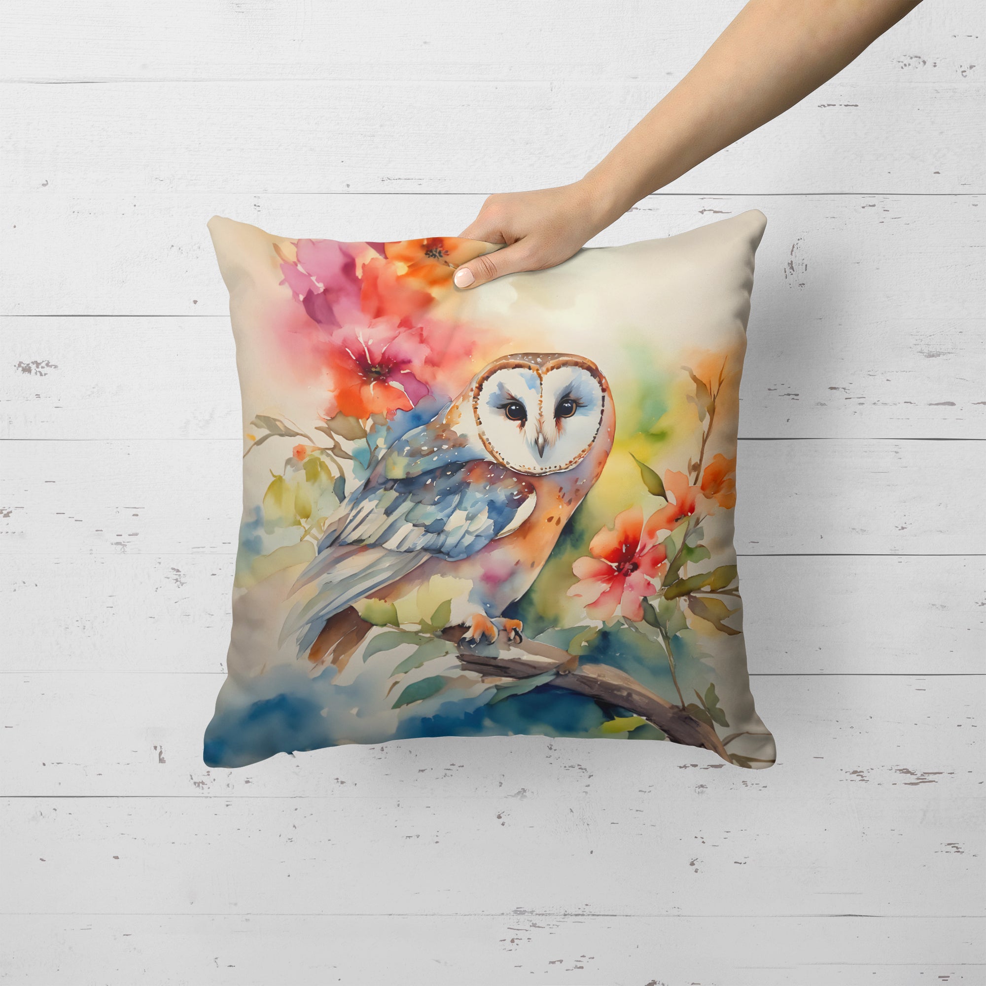 Buy this Barn Owl Throw Pillow