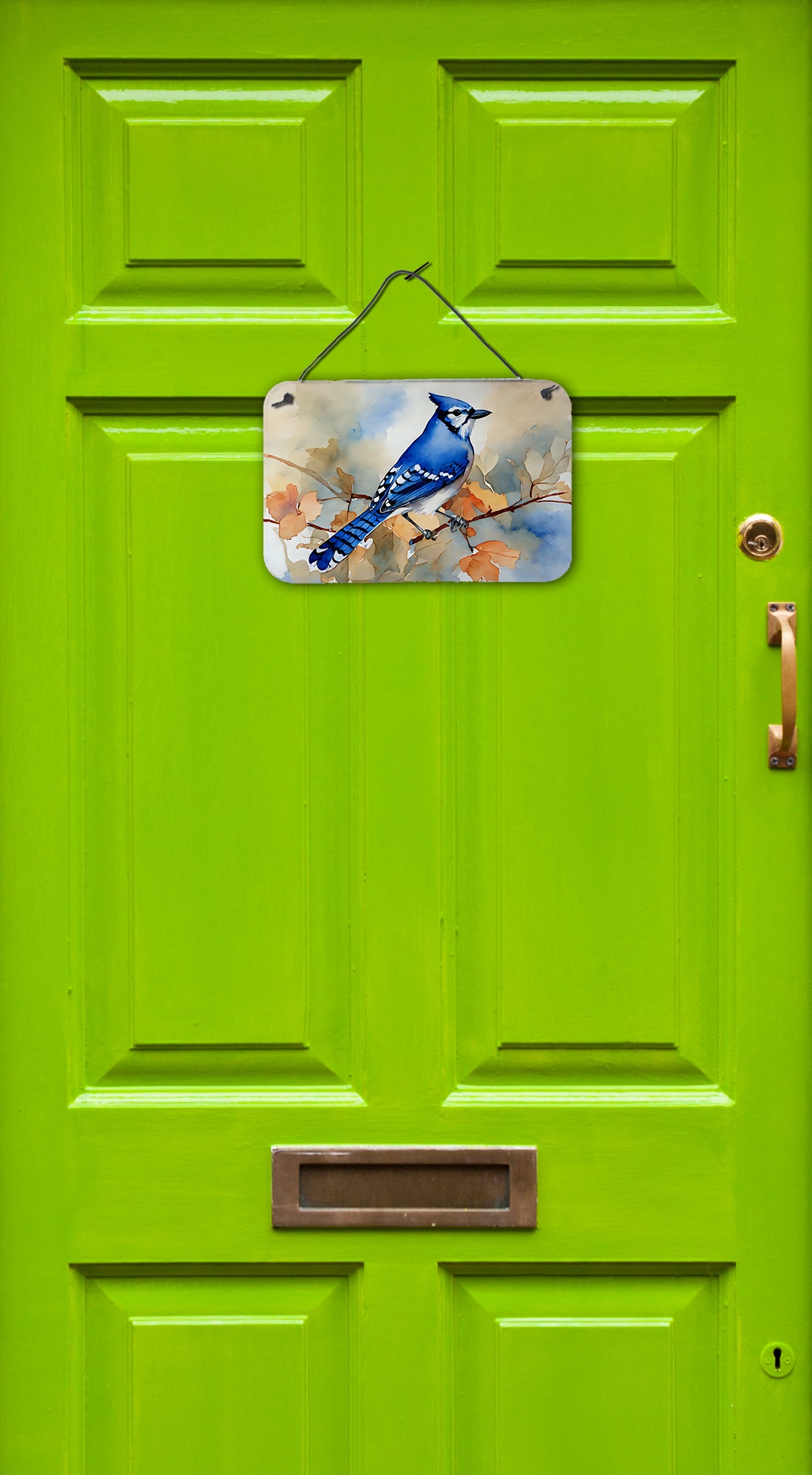 Caroline's Treasures Blue Jay Wall or Door Hanging Prints