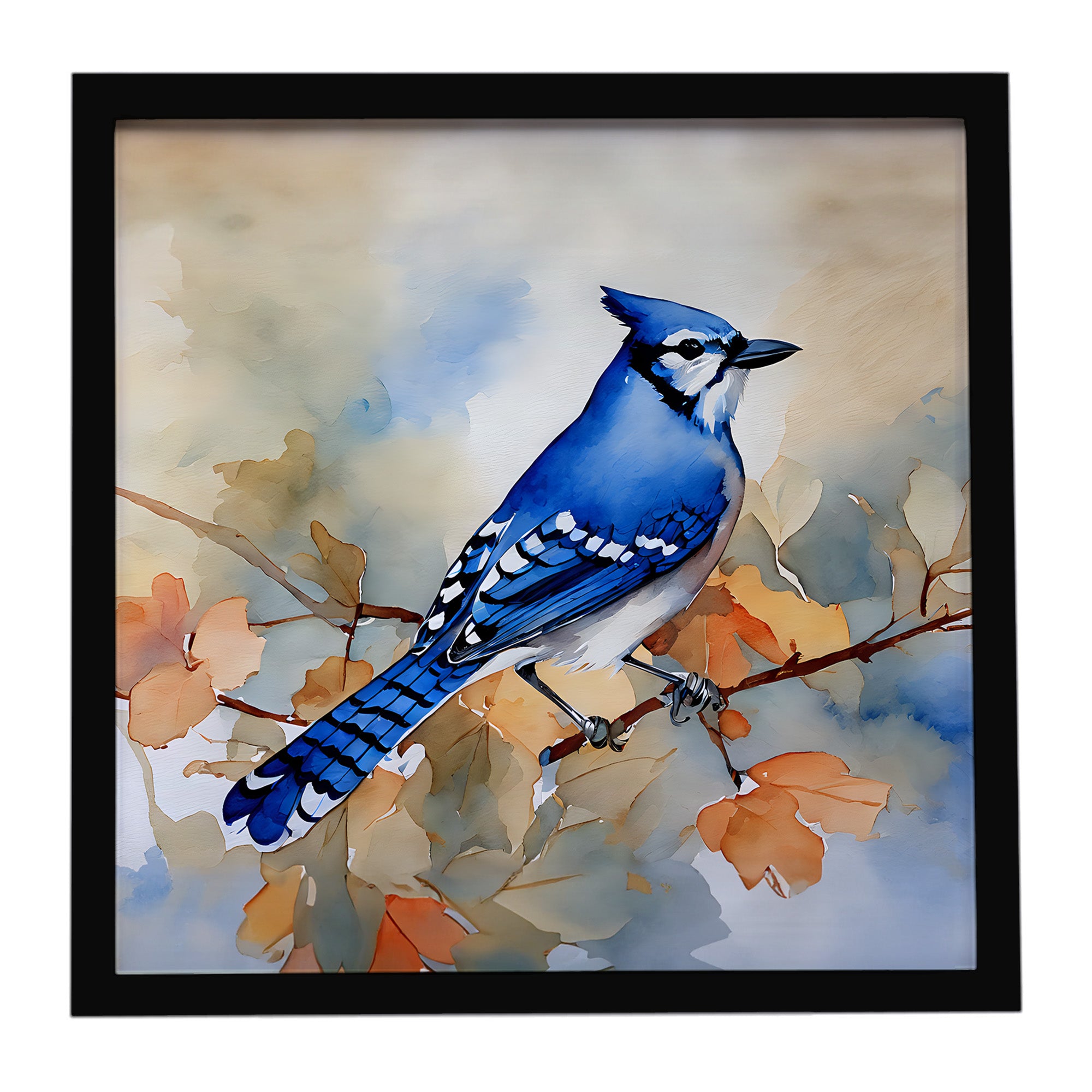 Caroline's Treasures Blue Jay Framed Metal Print