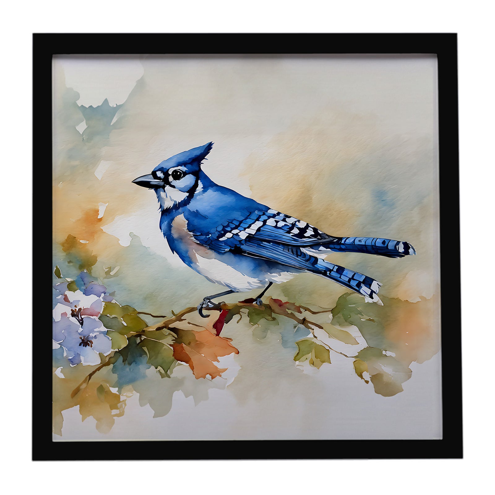 Caroline's Treasures Blue Jay Framed Metal Print