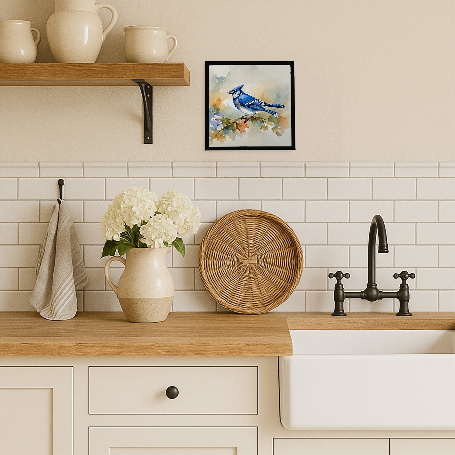 Caroline's Treasures Blue Jay Framed Metal Print