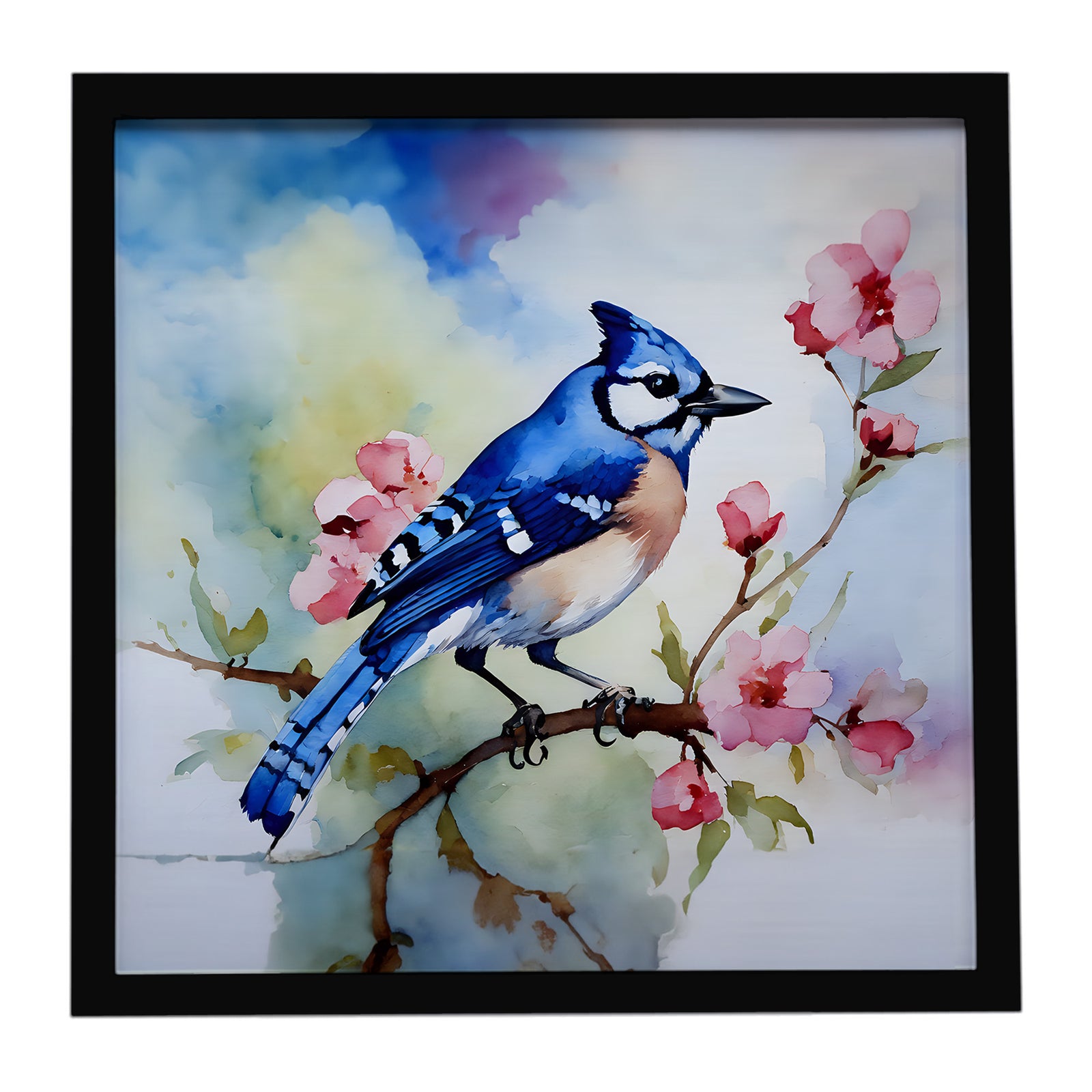 Caroline's Treasures Blue Jay Framed Metal Print