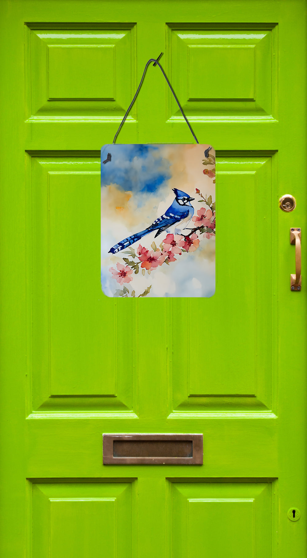 Caroline's Treasures Blue Jay Wall or Door Hanging Prints