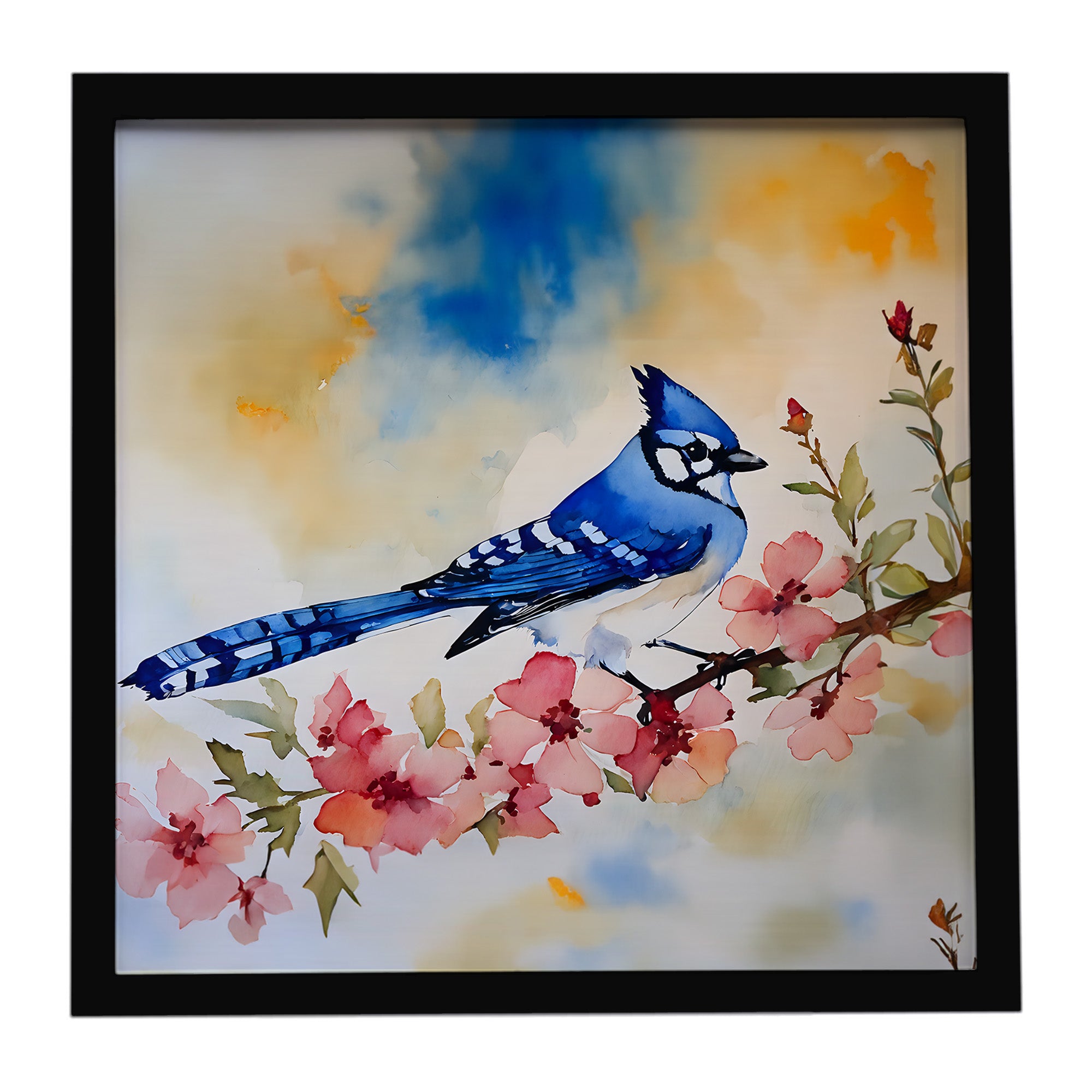 Caroline's Treasures Blue Jay Framed Metal Print