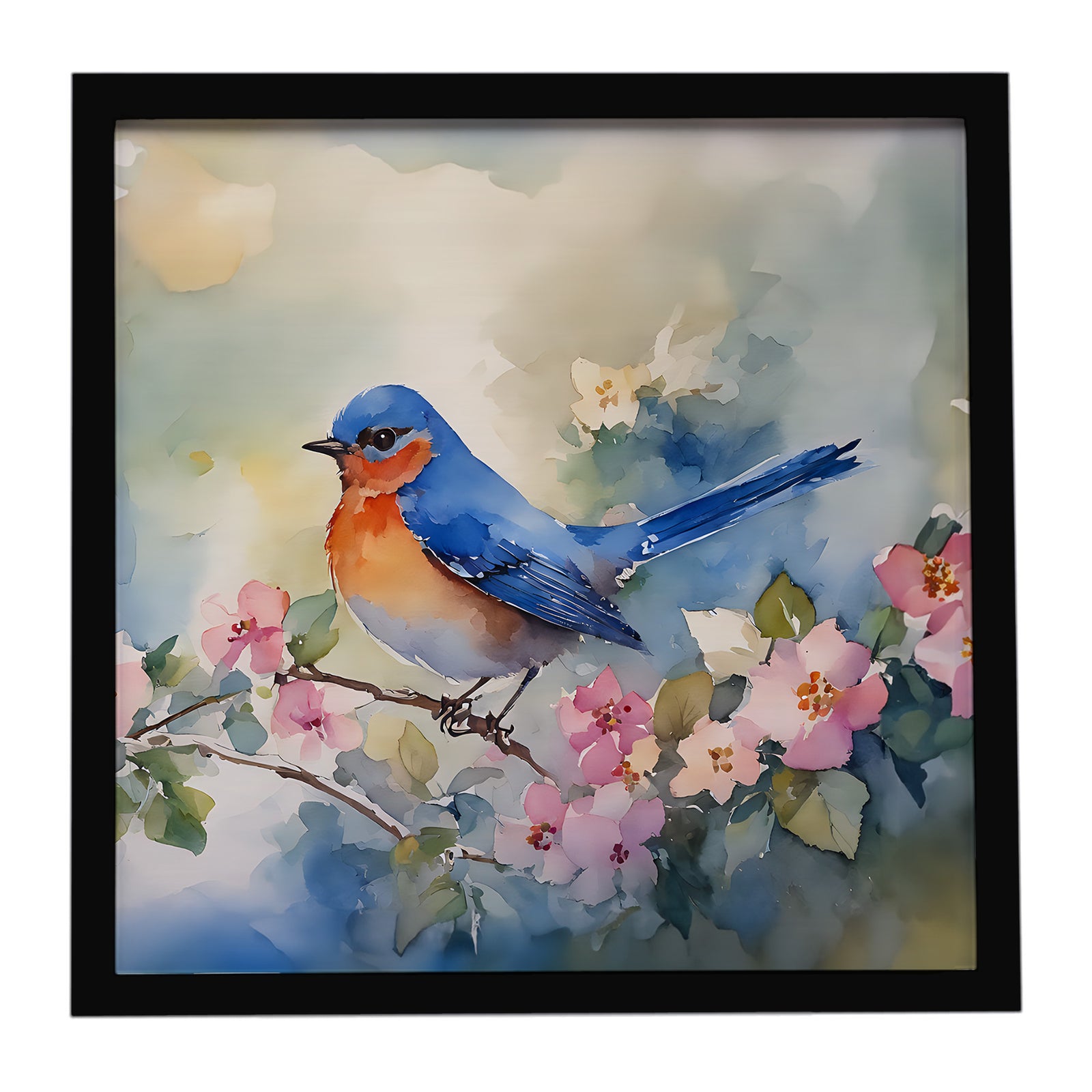 Caroline's Treasures Bluebird Framed Metal Print