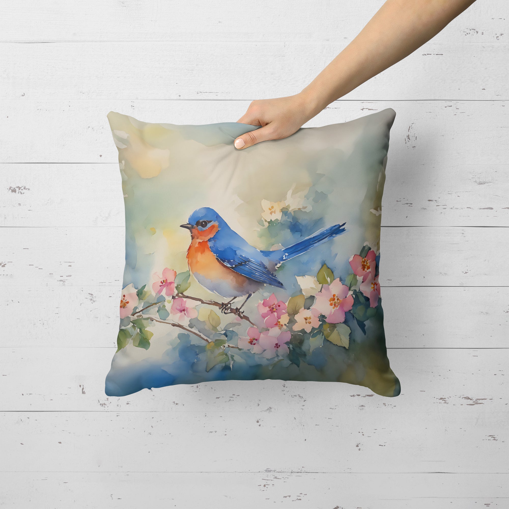 Buy this Bluebird Throw Pillow