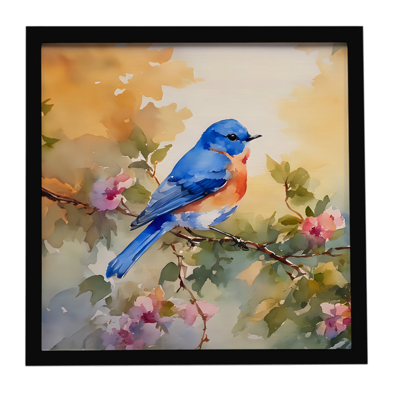 Caroline's Treasures Bluebird Framed Metal Print