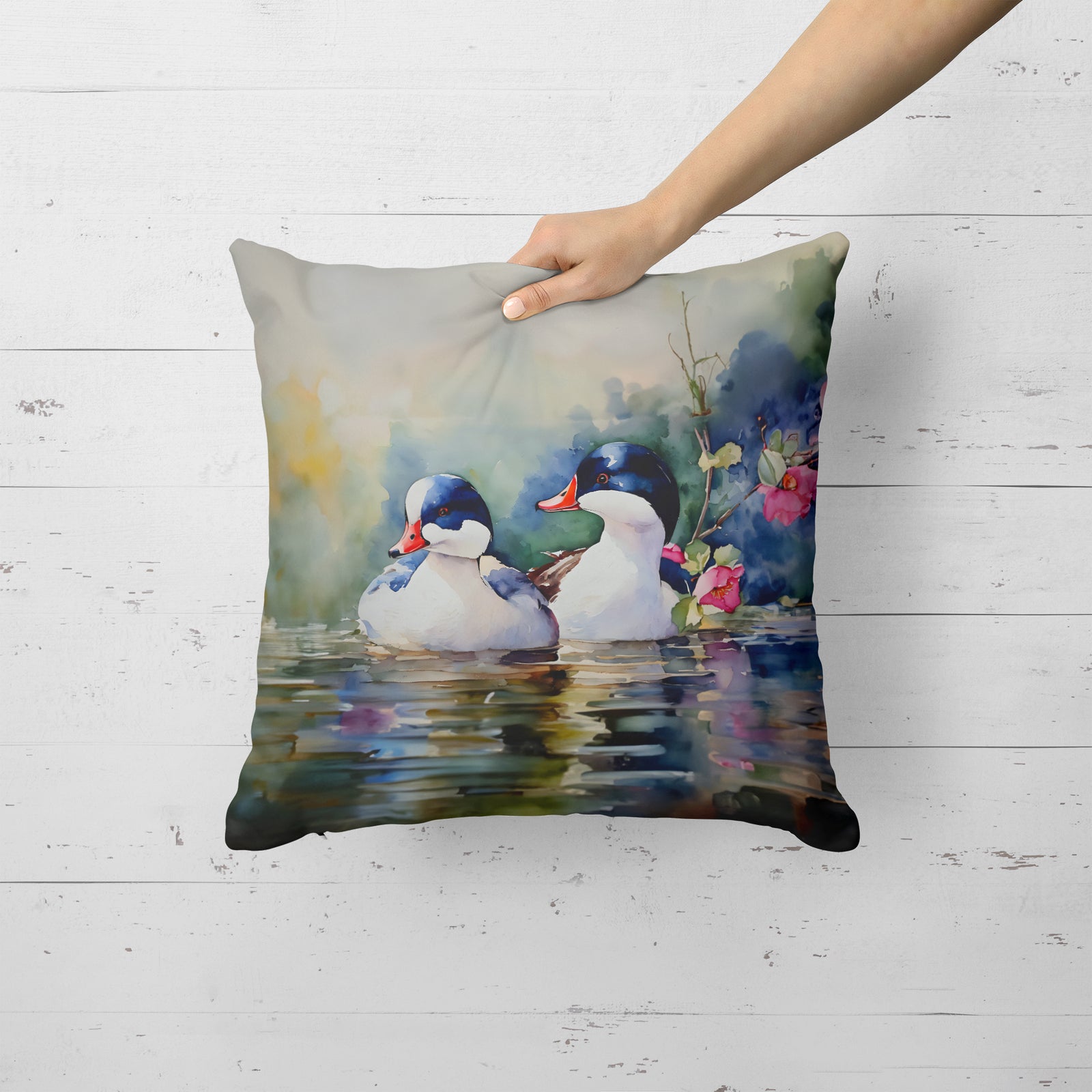 Caroline's Treasures Bufflehead Throw Pillow