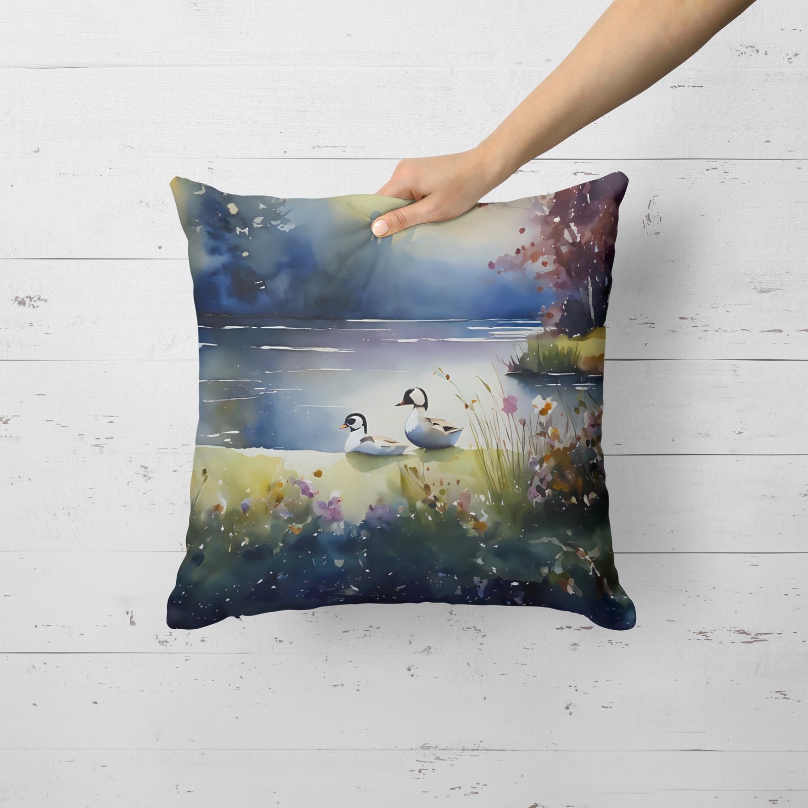 Caroline's Treasures Bufflehead Throw Pillow