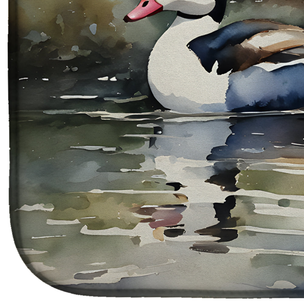 Caroline's Treasures Bufflehead Dish Drying Mat