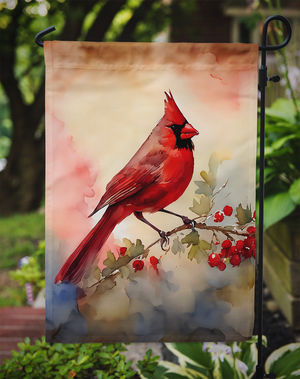 Cardinal Garden Flag