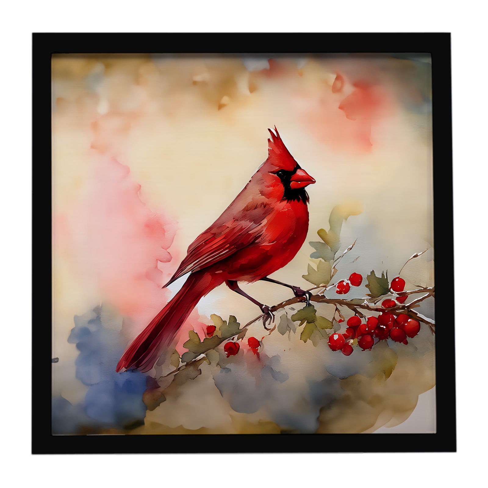 Caroline's Treasures Cardinal Framed Metal Print