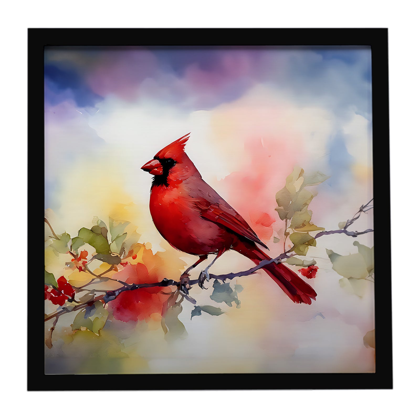 Caroline's Treasures Cardinal Framed Metal Print