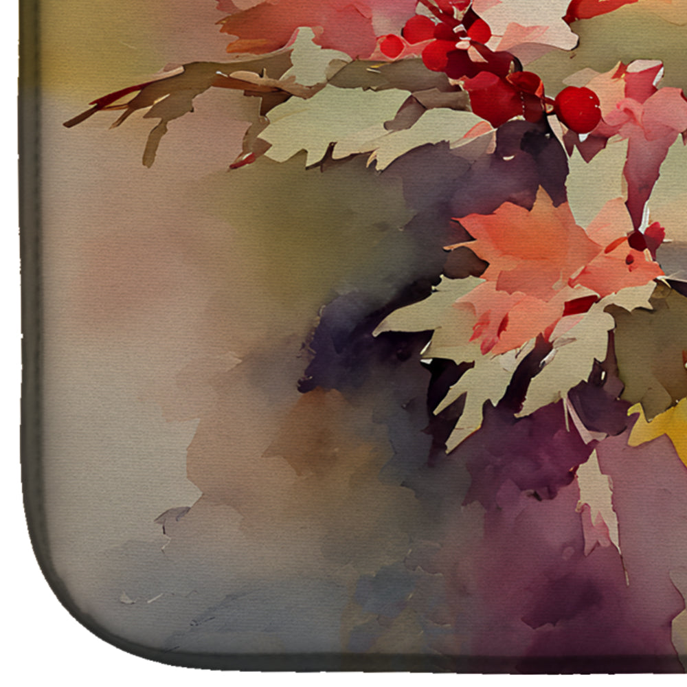 Caroline's Treasures Cardinal Dish Drying Mat