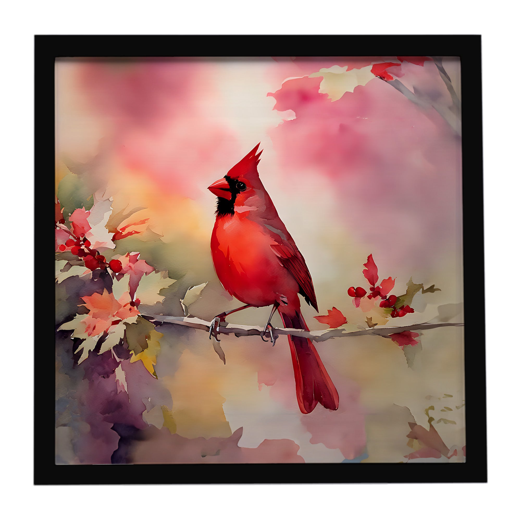 Caroline's Treasures Cardinal Framed Metal Print