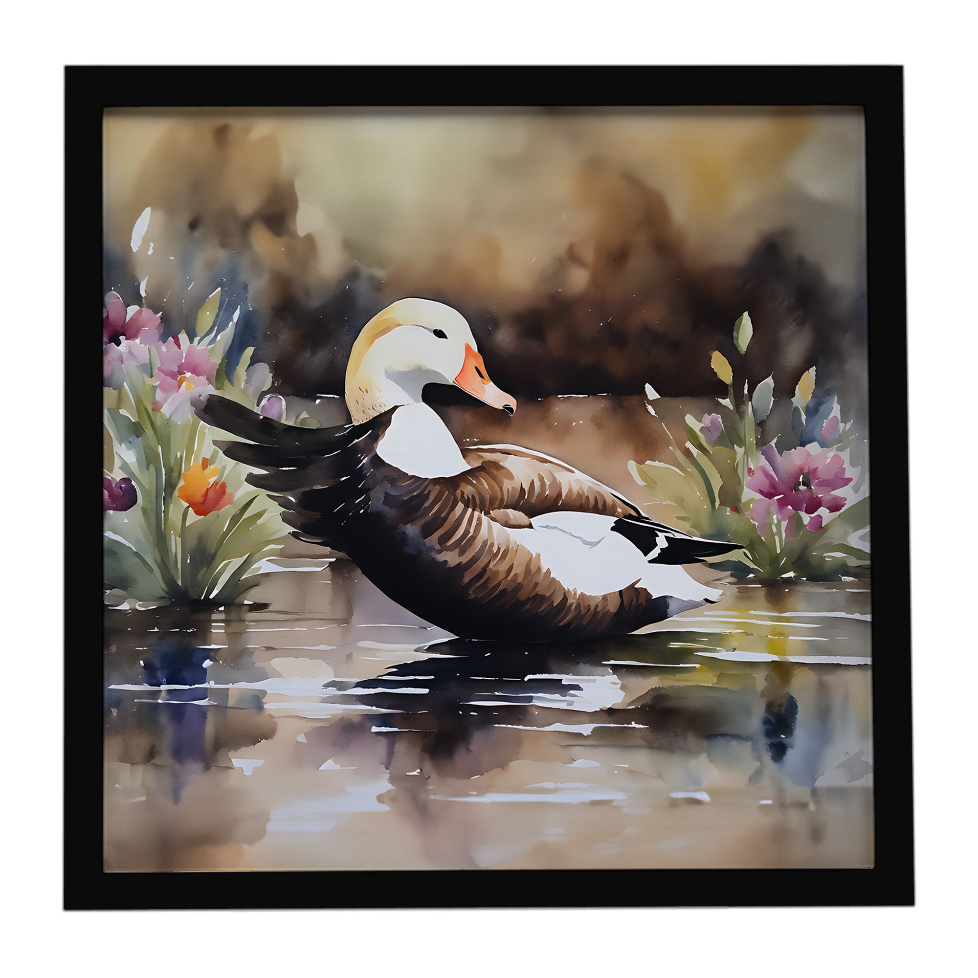 Caroline's Treasures Common Eider Duck Framed Metal Print
