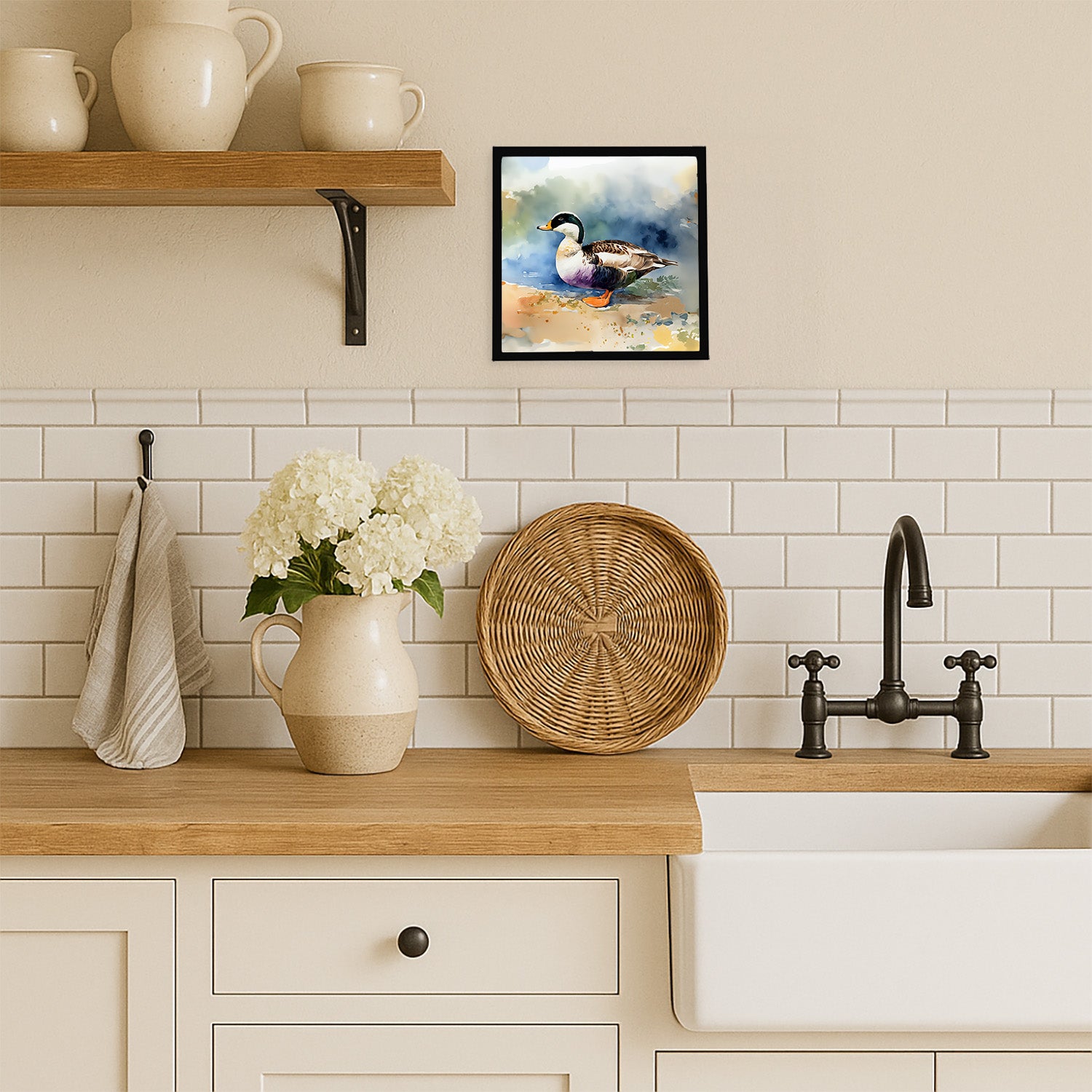 Caroline's Treasures Common Eider Duck Framed Metal Print