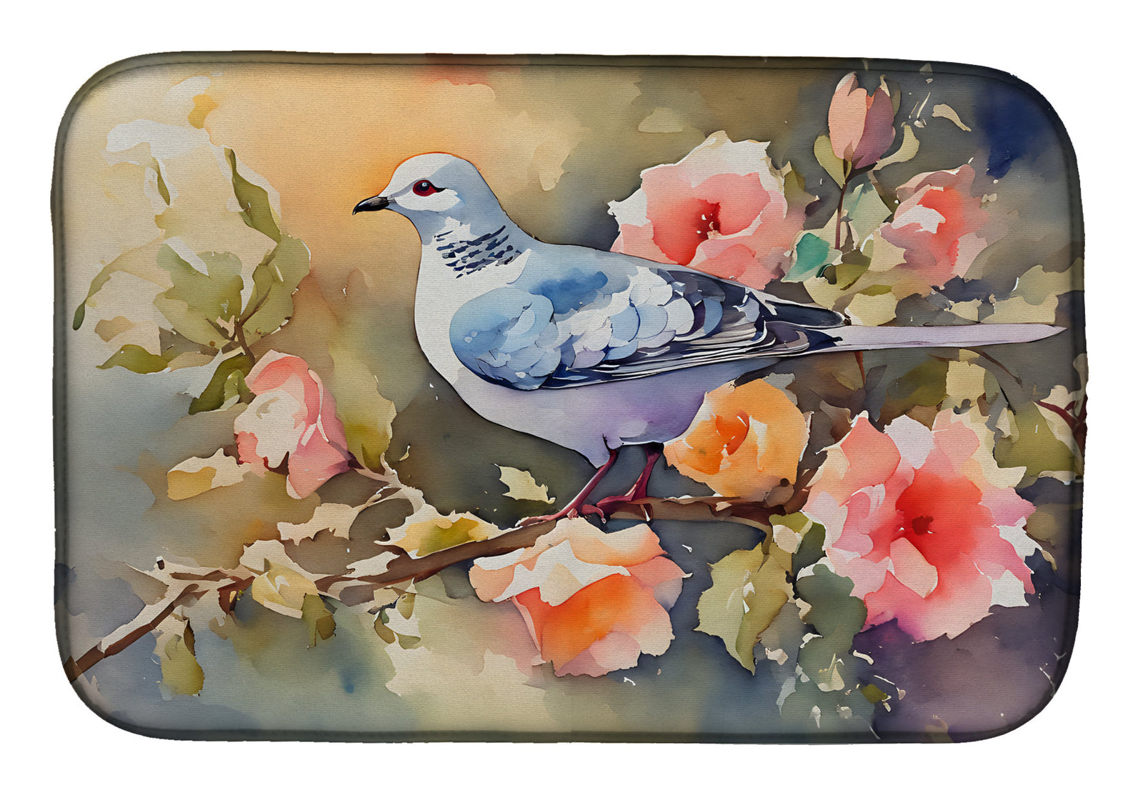 Caroline's Treasures Dove Dish Drying Mat
