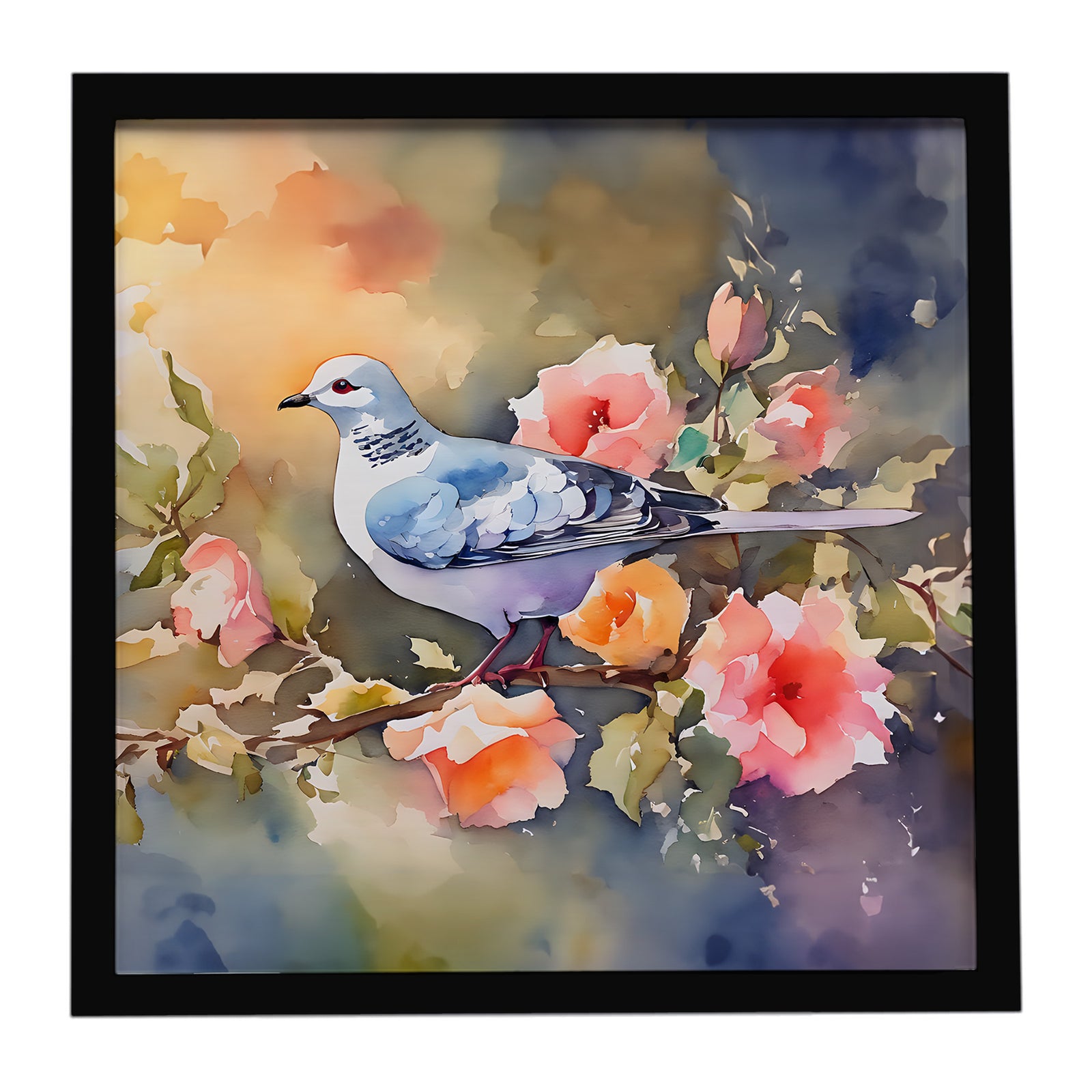 Caroline's Treasures Dove Framed Metal Print