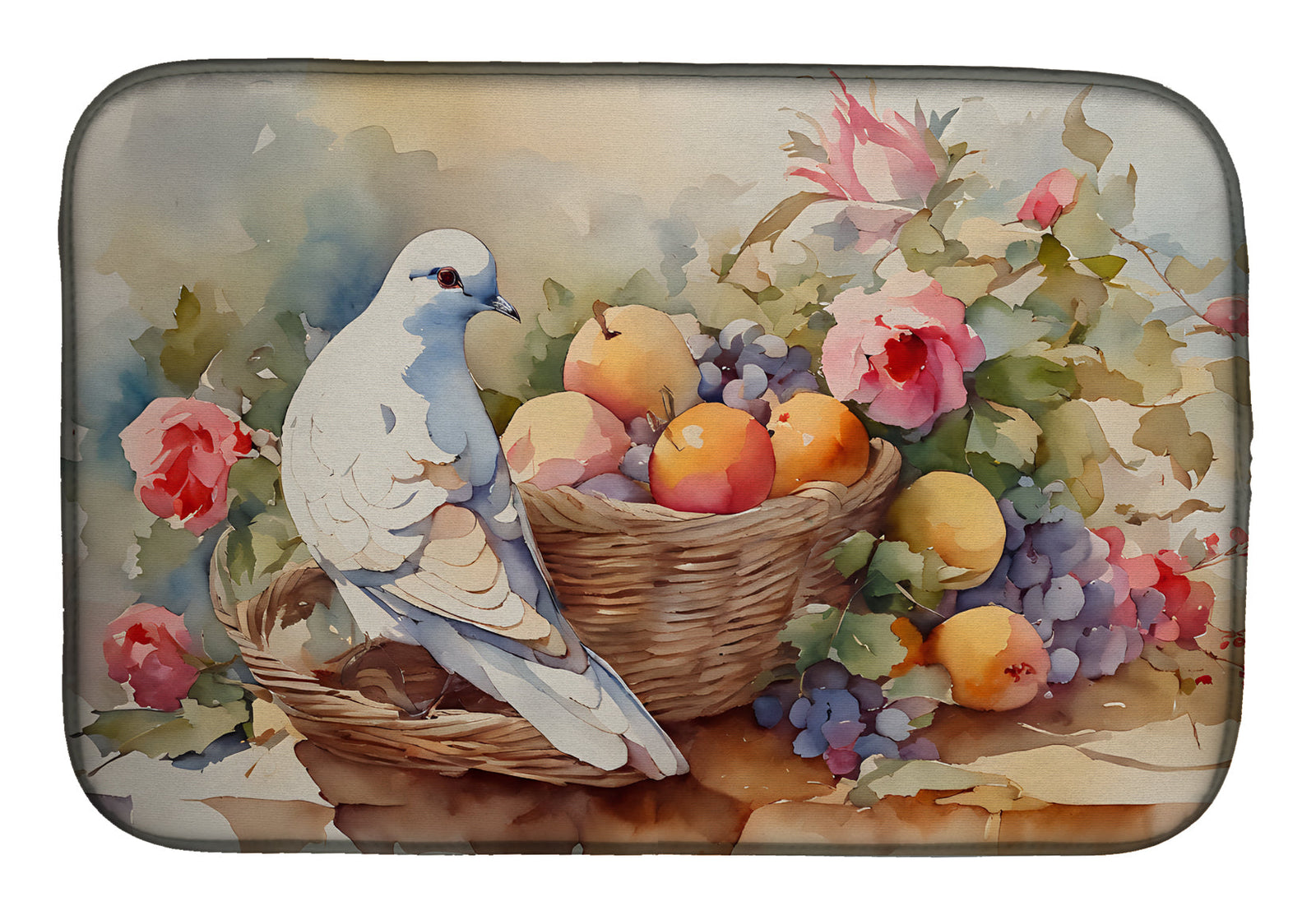 Caroline's Treasures Dove Dish Drying Mat