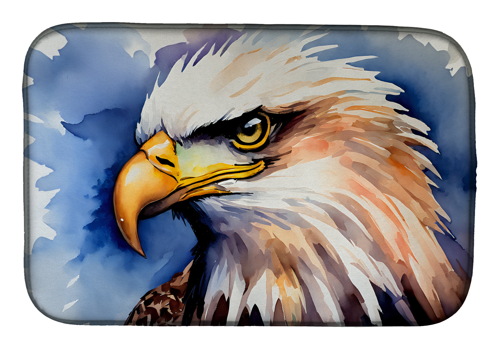 Caroline's Treasures Eagle Dish Drying Mat