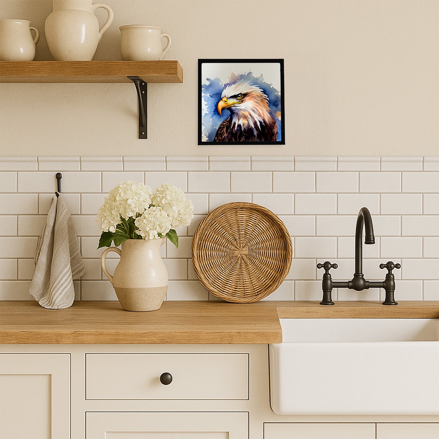 Caroline's Treasures Eagle Framed Metal Print