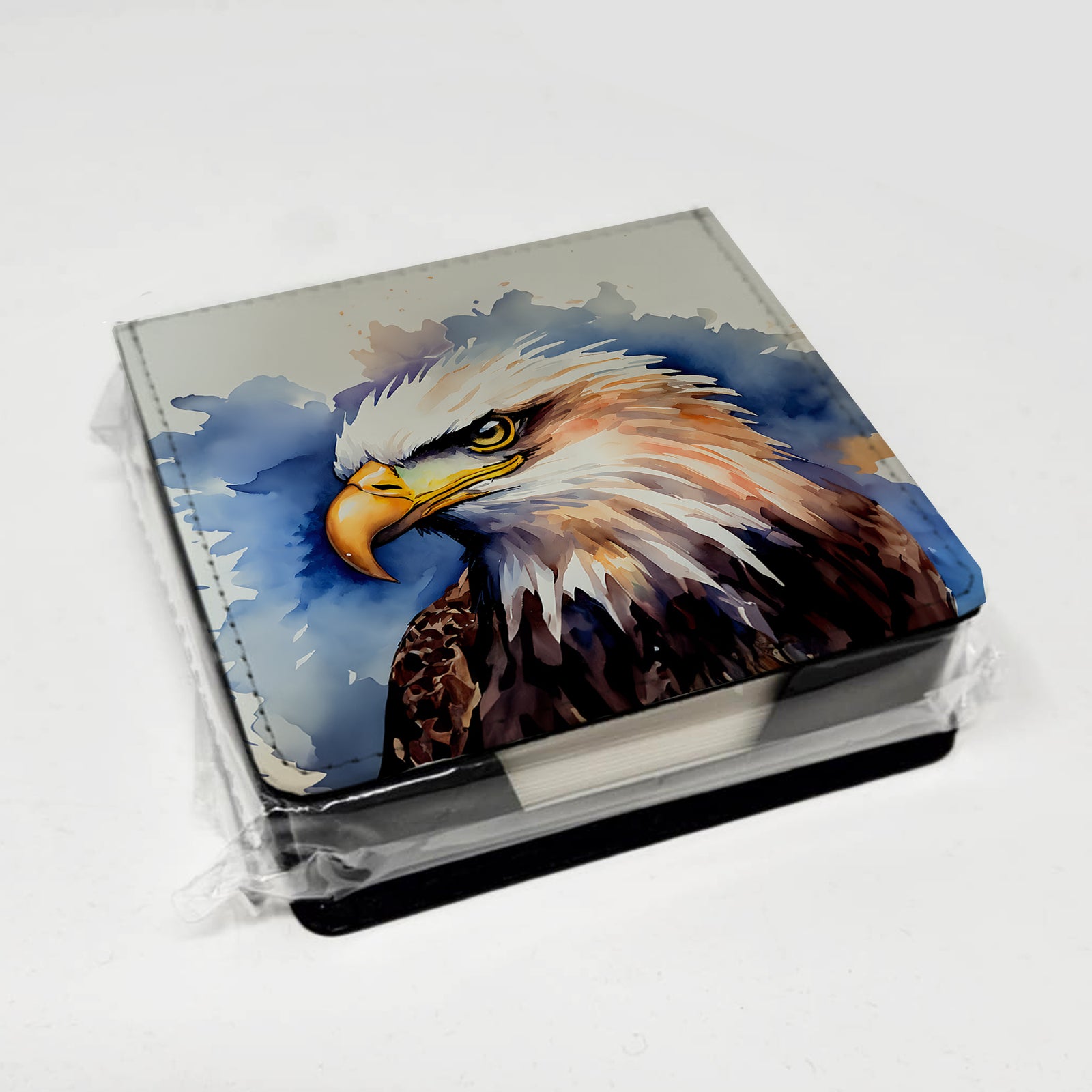 Caroline's Treasures Eagle PU Leather Note Paper Holder