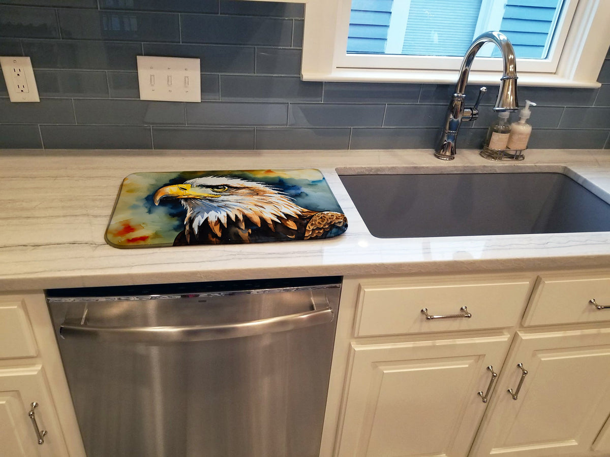 Caroline's Treasures Eagle Dish Drying Mat