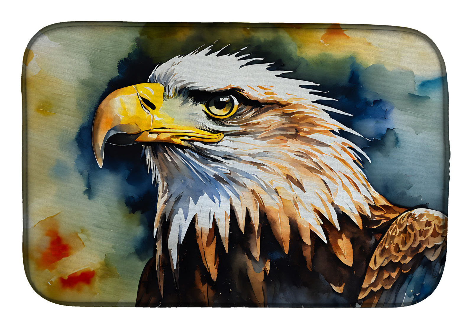 Caroline's Treasures Eagle Dish Drying Mat