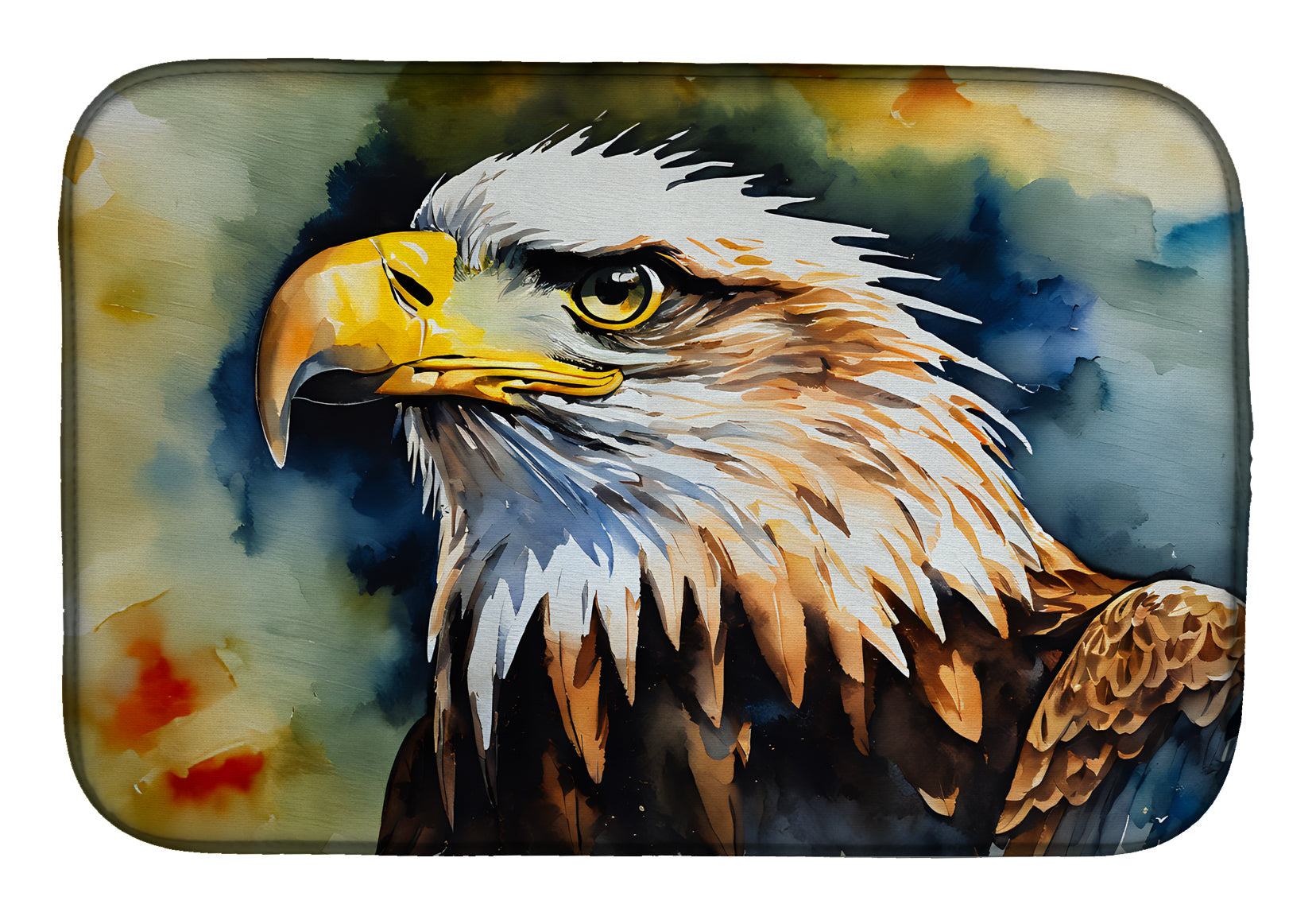 Caroline's Treasures Eagle Dish Drying Mat