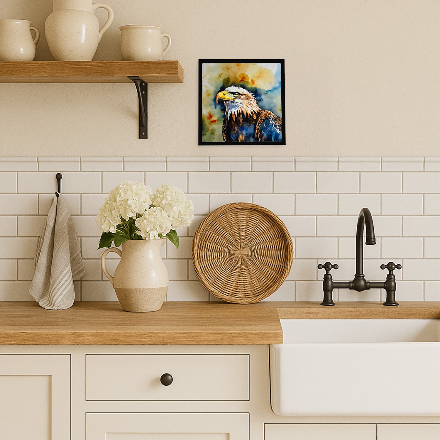 Caroline's Treasures Eagle Framed Metal Print