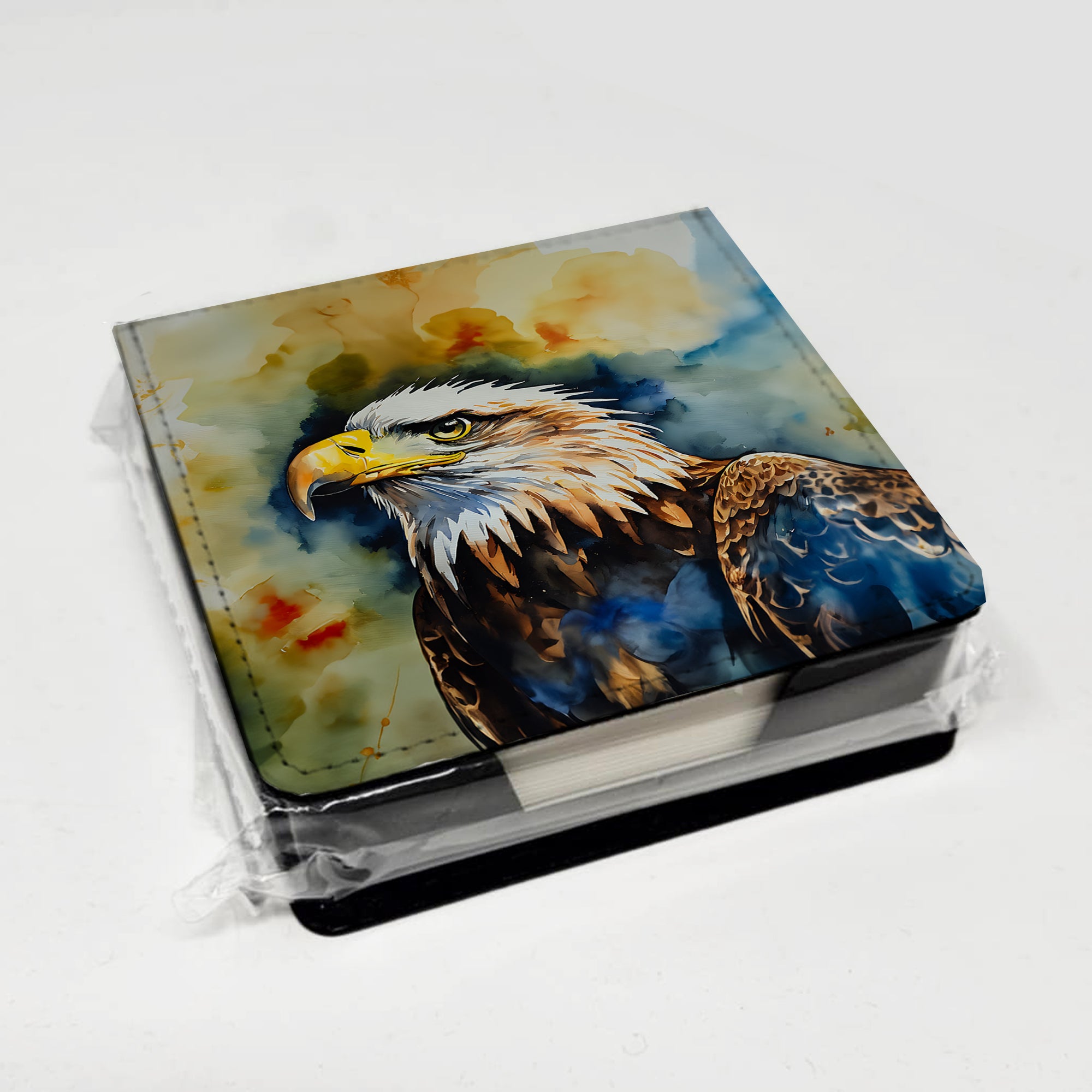 Caroline's Treasures Eagle PU Leather Note Paper Holder