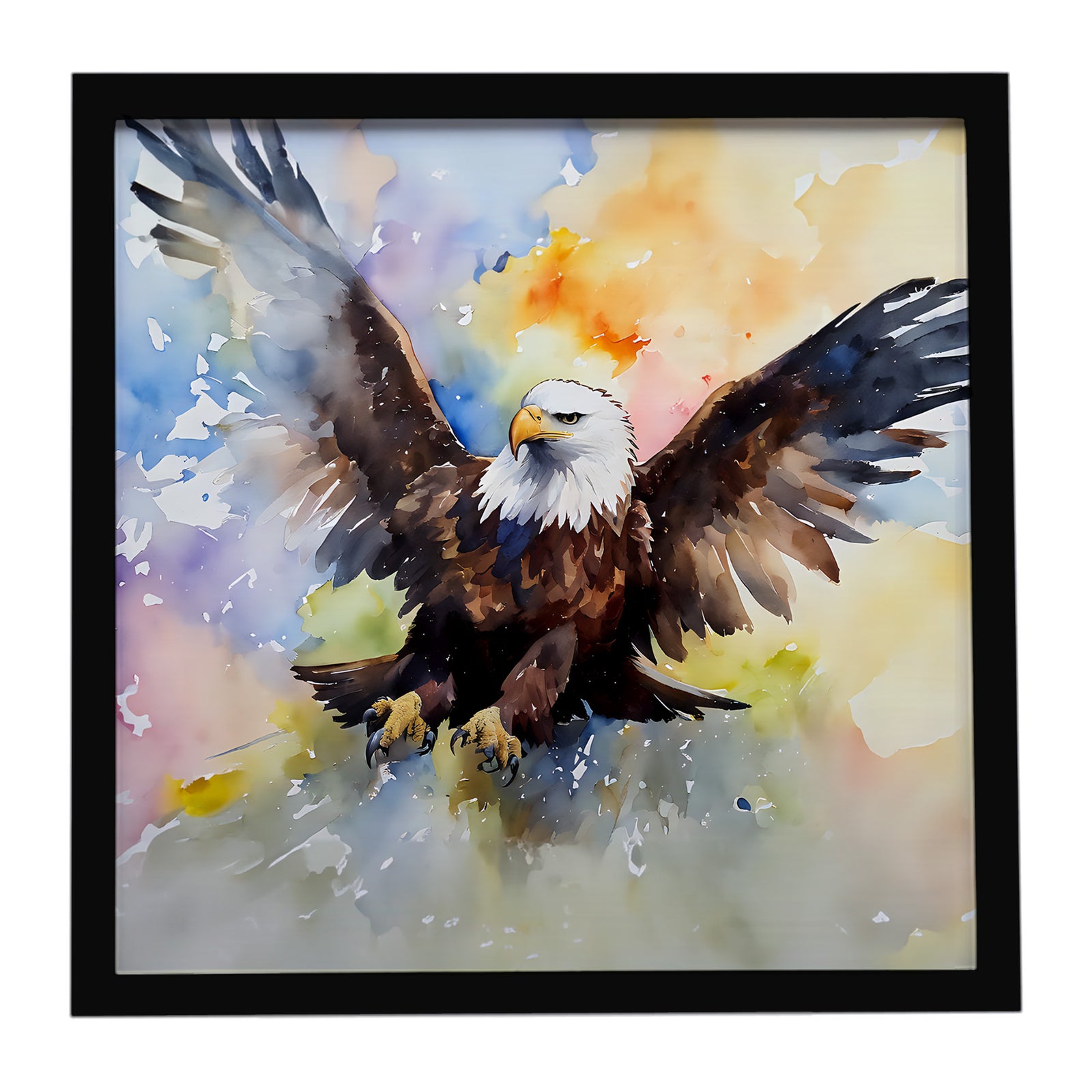 Caroline's Treasures Eagle Framed Metal Print