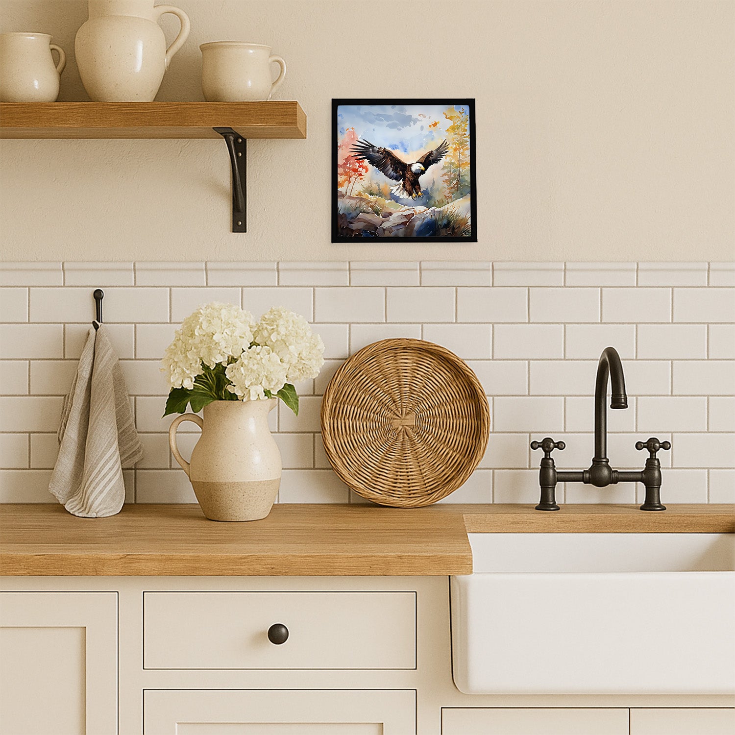 Caroline's Treasures Eagle Framed Metal Print