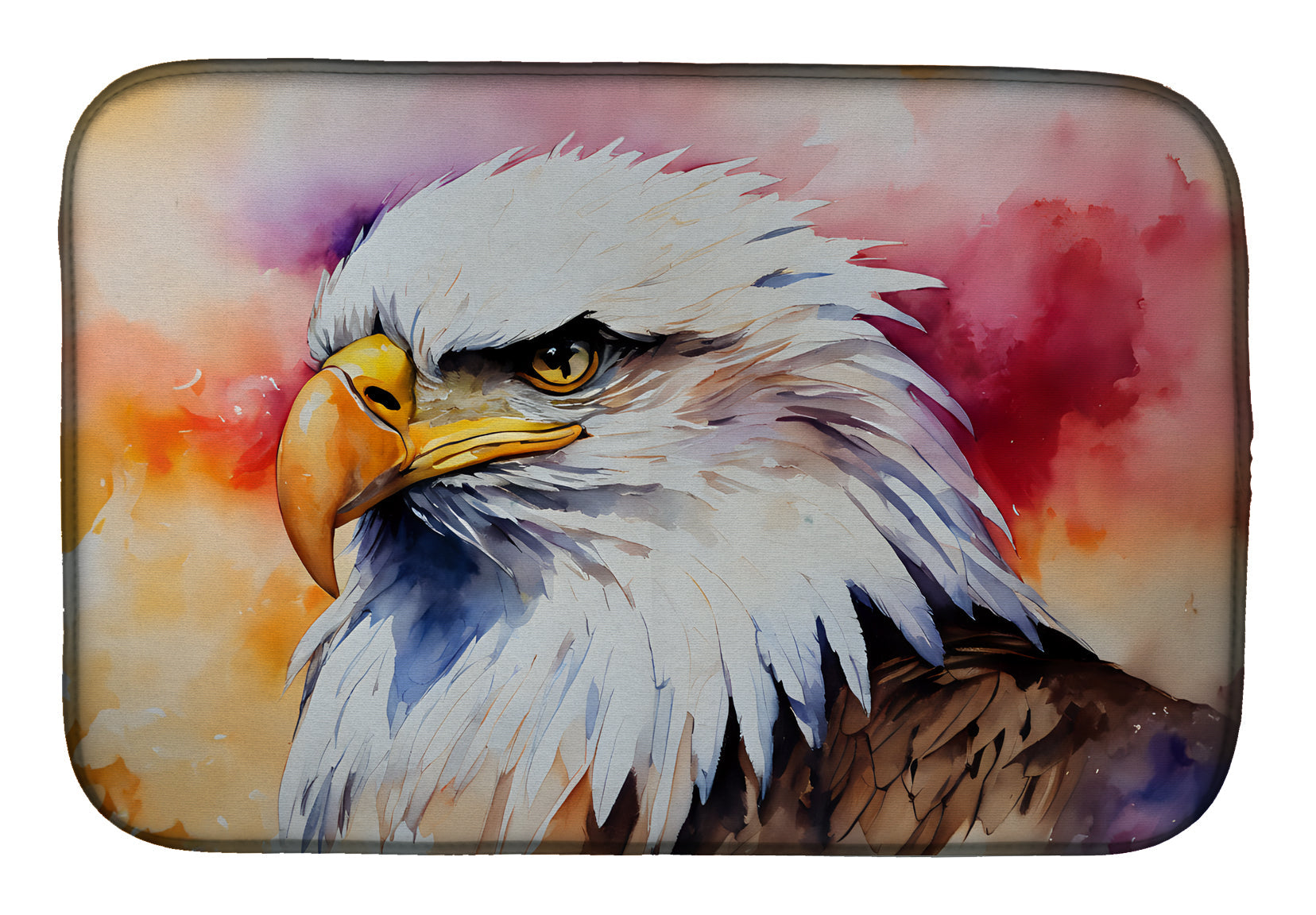 Caroline's Treasures Eagle Dish Drying Mat