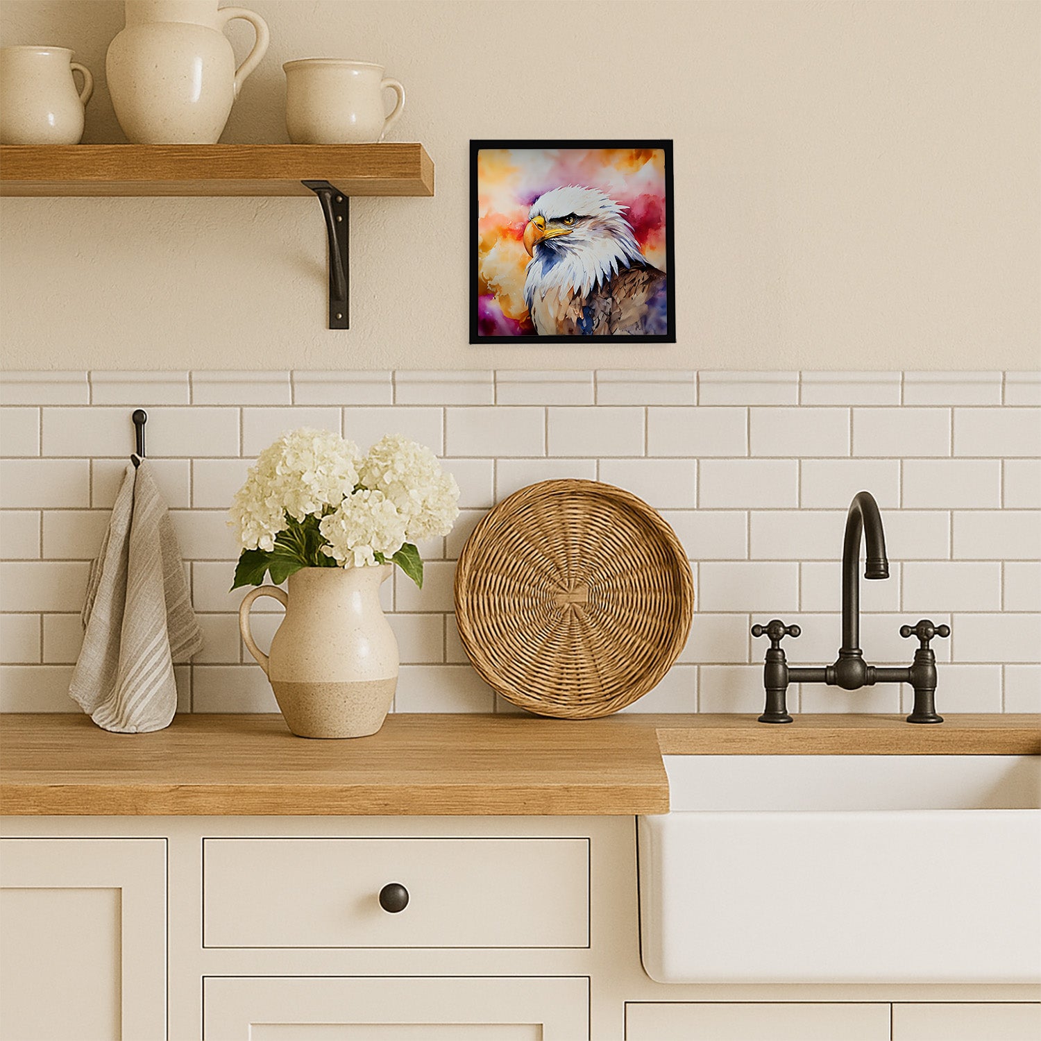 Caroline's Treasures Eagle Framed Metal Print