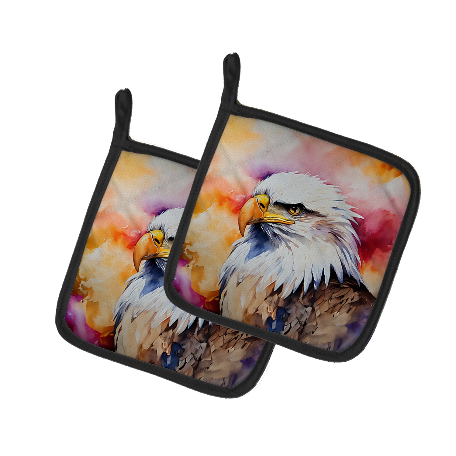 Caroline's Treasures Eagle Pot Holders - Set of 2 Decorative Kitchen Helpers | Made in the USA