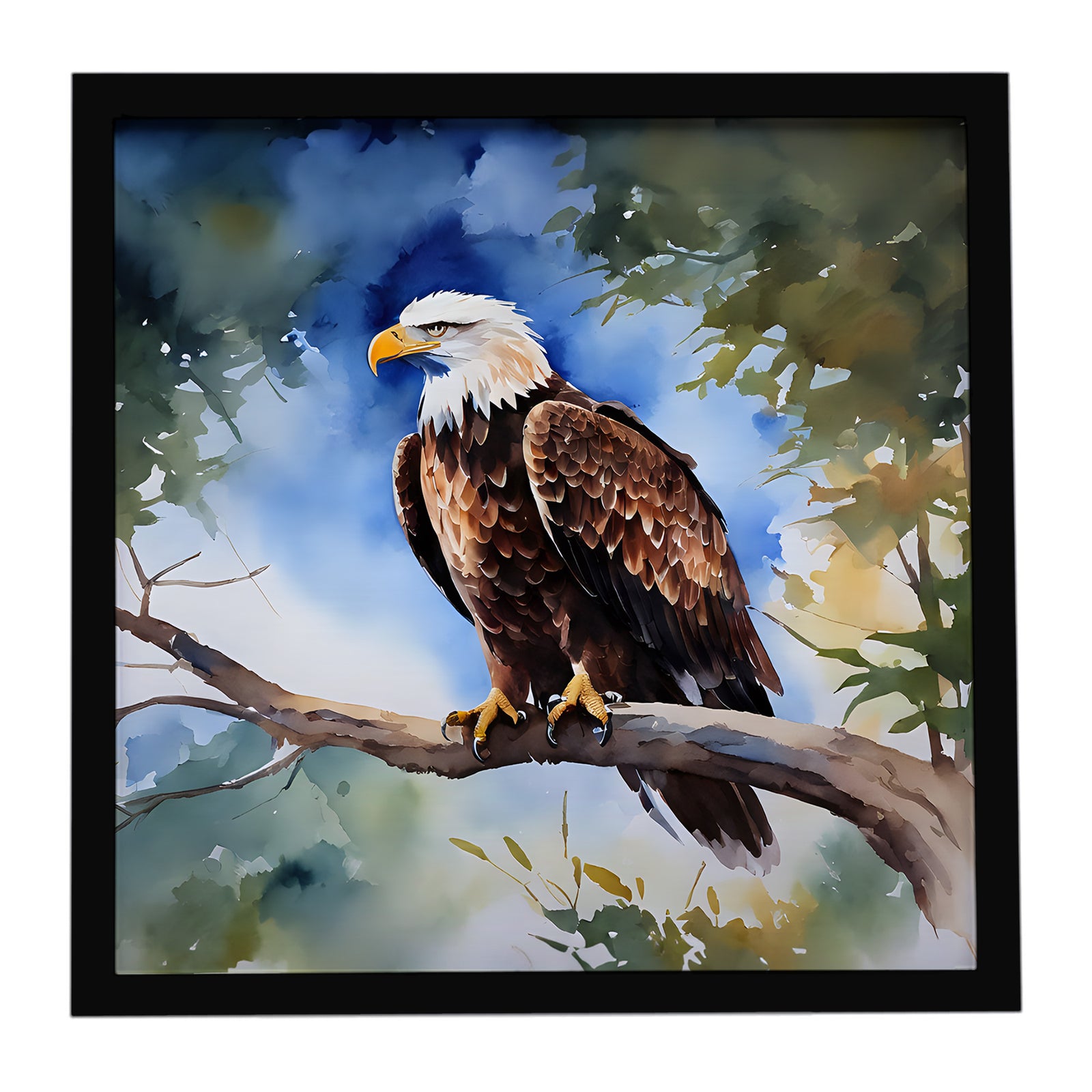 Caroline's Treasures Eagle Framed Metal Print