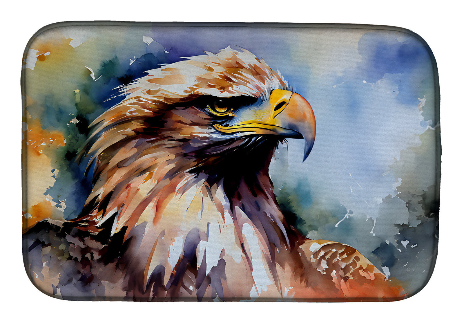 Caroline's Treasures Eagle Dish Drying Mat